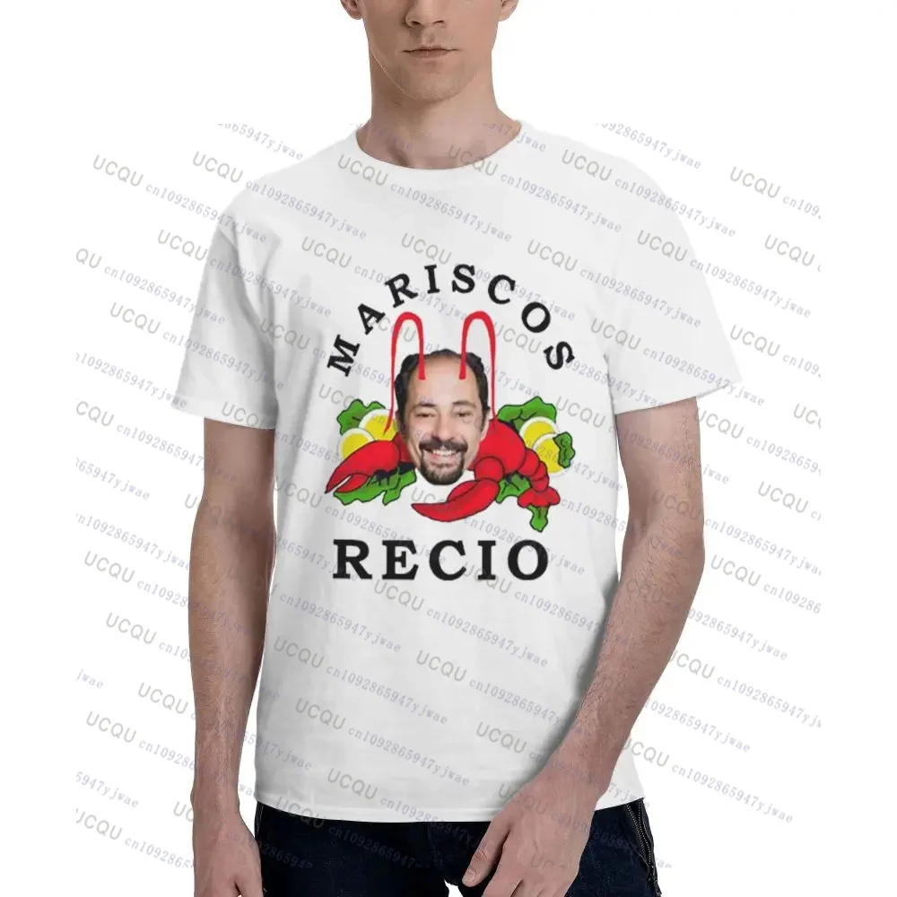 Camiseta de Antonio Recio para hombre, Camiseta de algodón a la moda, cuello redondo, deporte corto, ropa de verano para hombre, moda estética, Tops Harajuku Y2K