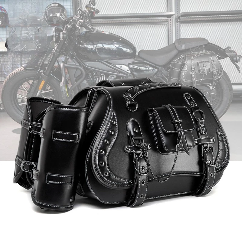 

European and American punk Harley Cruise Prince modified side bag, locomotive tool side box bag