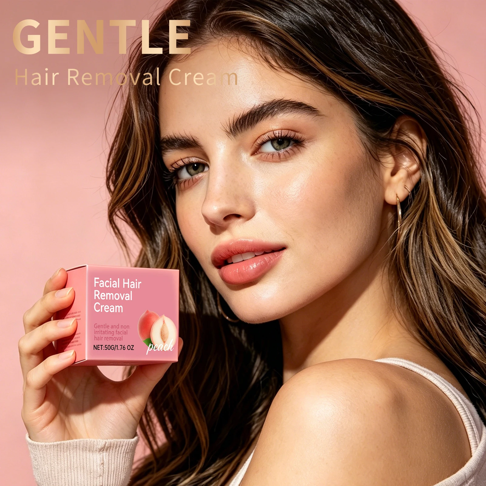 Gentle Face Hair Remove Cream Hair Growth Inhibitor No Irritation Reduce Redness Nourish Smooth For Men Women Hair Removal Cream