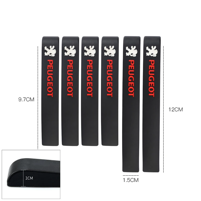 Car Door Anti Scratch Protection Strips Accessories For Peugeot 208 308 206 307 207 3008 407 508 2008 5008 301 406 408 607 4008