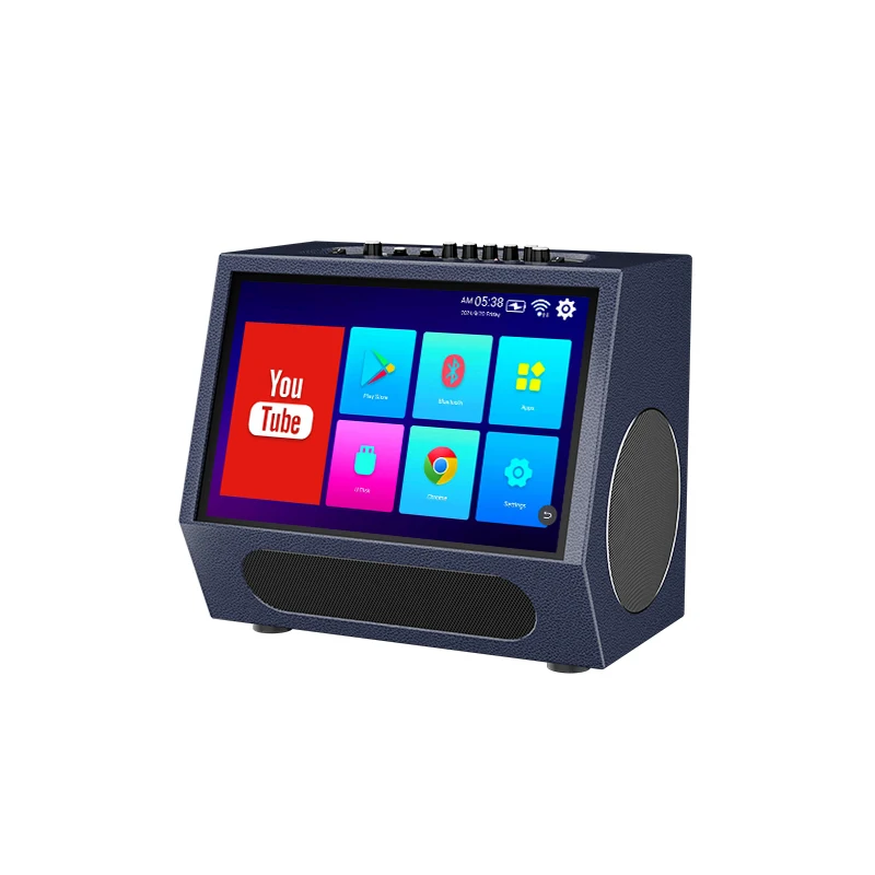 14 بوصة كلمات Rgb Active Party شاشة تعمل باللمس 32Gb أندرويد مشغل موسيقى ميكروفونات ذكية الكل في واحد نظام الكاريوكي الغناء مجموعة المتكلم #1