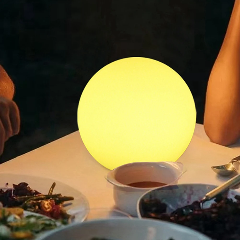 BFYLE كروية القمر جو ضوء الليل إضاءة مقاومة للماء حديقة الكرة ضوء مصابيح إضاءة للمناظر الطبيعية أضواء الحديقة 15x15 سنتيمتر