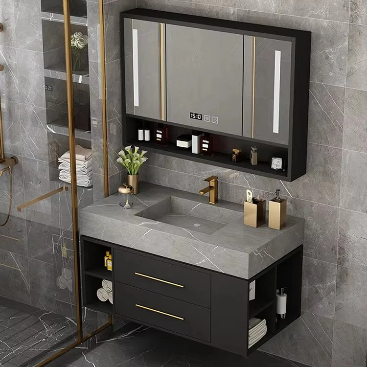 

New Style 40 Inch Floating Wall 1 Sink Hanging 2 Drawers Bath Furniture Bathroom Vanity Cabinet