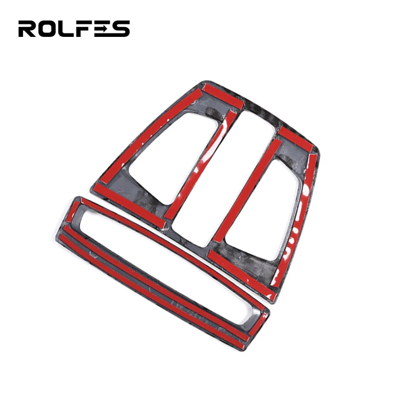 ROLFES For BMW 1 2 3 4 Series X1 X2 X5 X6 Carbon Fiber inner Front Reading Light Lamp Panel Cover Trim Interior Roof Lamp Frame