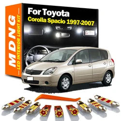 MDNG Canbus For Toyota Corolla Spacio 1997-2004 2005 2006 2007 LED Bulbs Interior Reading Map Dome Light Kit ​License Plate Lamp