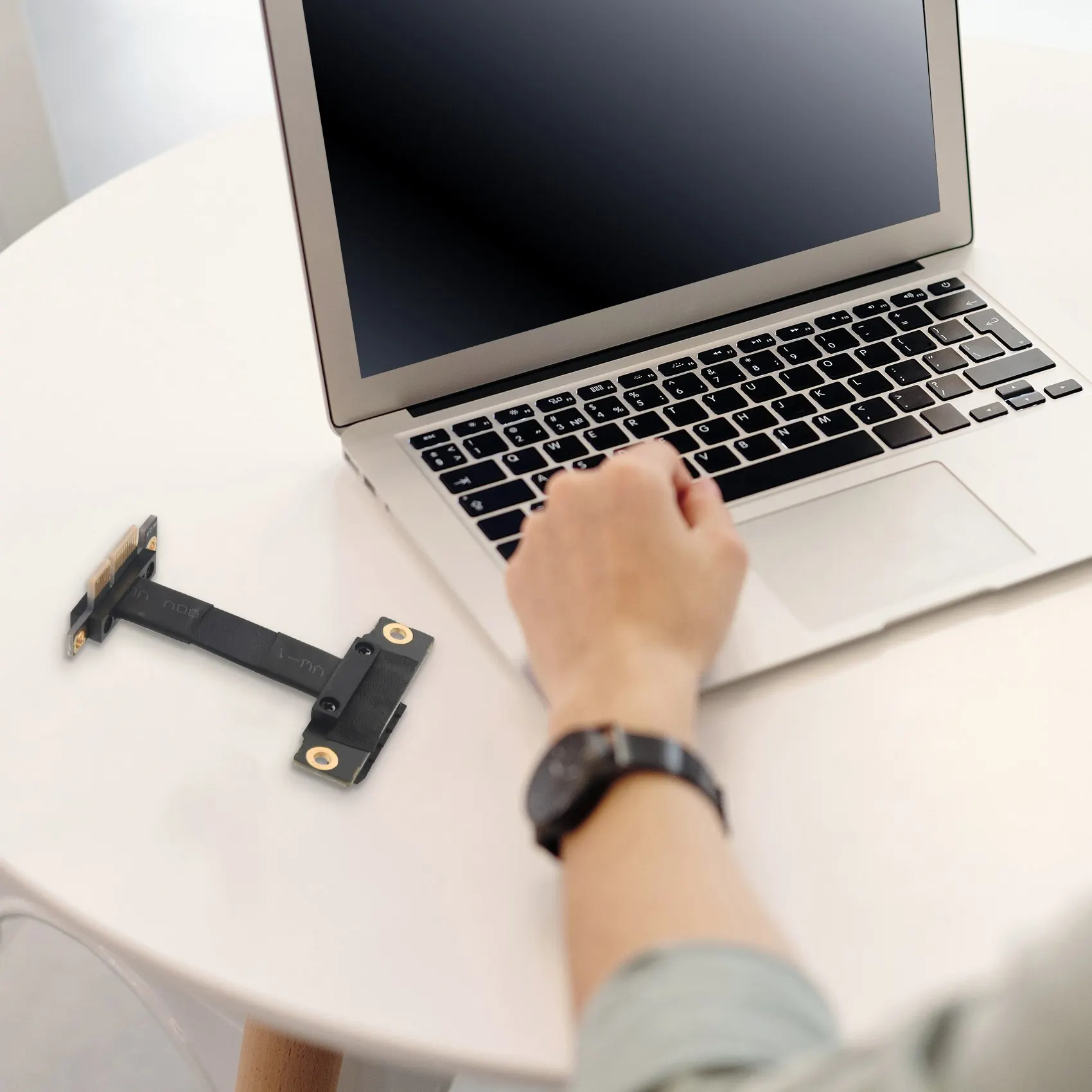 Câble Riser PCIE X1 double câble d'extension Pcie 3.0 X1 à X1 à Angle droit de 90 degrés 8Gbps PCI Express 1X Riser Card-N35R