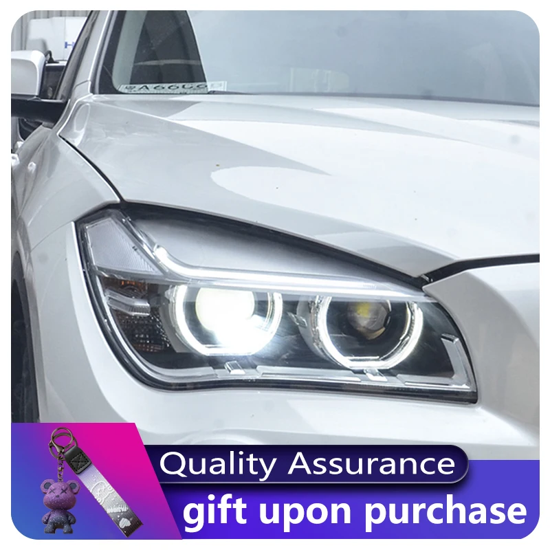 المركبات لسيارات BMW X1 E84 F49 2010-2015 المصابيح الأمامية DRL الضوء الأمامي DRL رئيس مصباح سيارة ترقية LED عدسة المصباح الأمامي السيارات ضوء النهار Asse