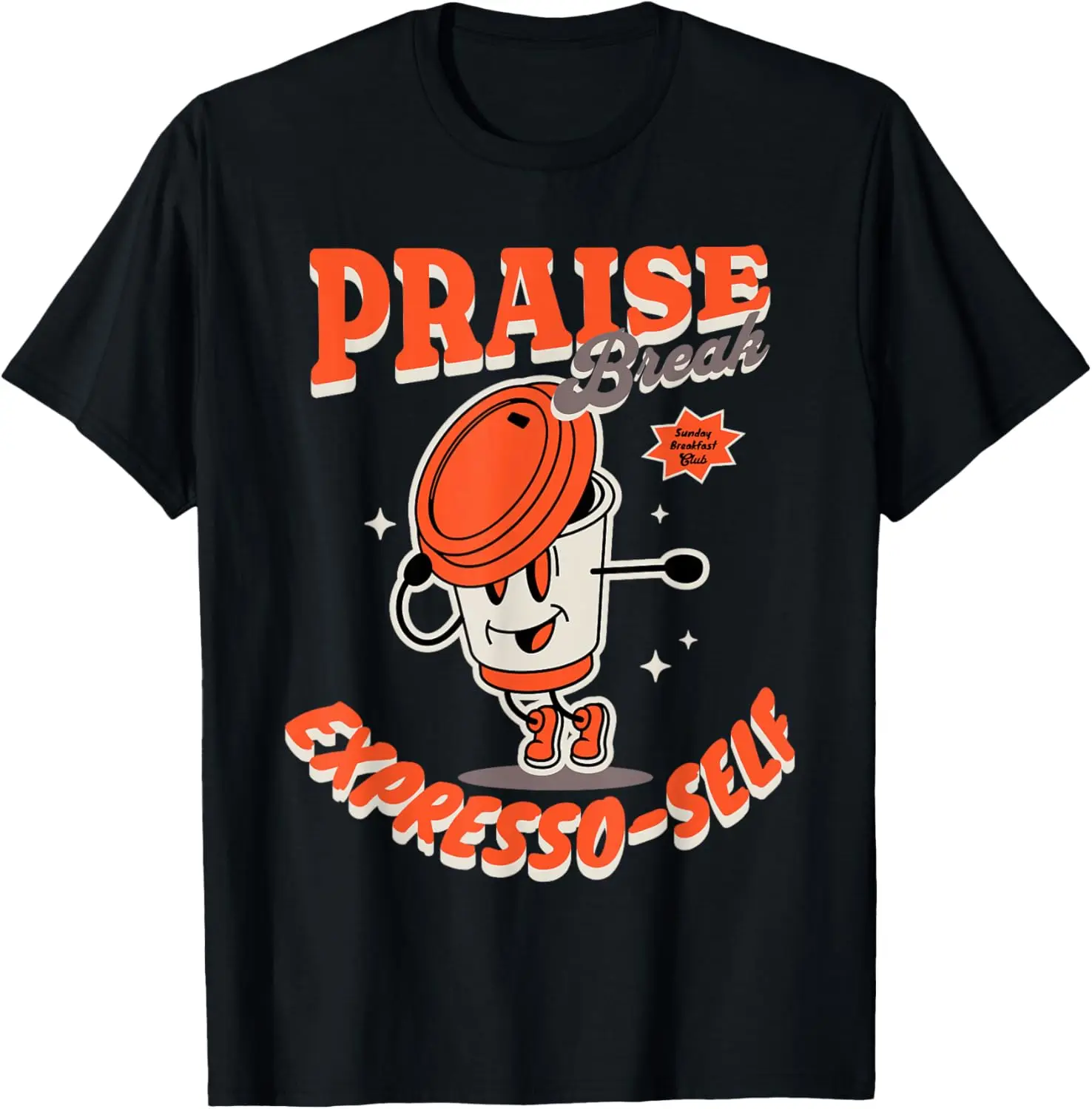 Praise Break Expresso-Self Dancing Griddy Cartoon Retro 90s T-Shirt