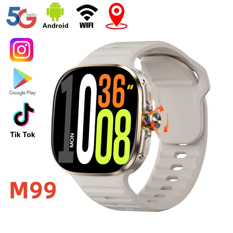 

Популярные умные часы M99 4G/5G, Android 10,0, поддержка ОС, GPS, WIFI, 2,4-дюймовый экран 720*720, 2400 мАч, умные часы для мужчин и женщин, студентов