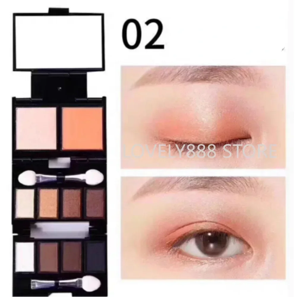 Mistine Blush Eyeshadow Palette Multifunctional All-in-One Palette Mini Folding Makeup Case Portable Beauty Makeup Cosmetics