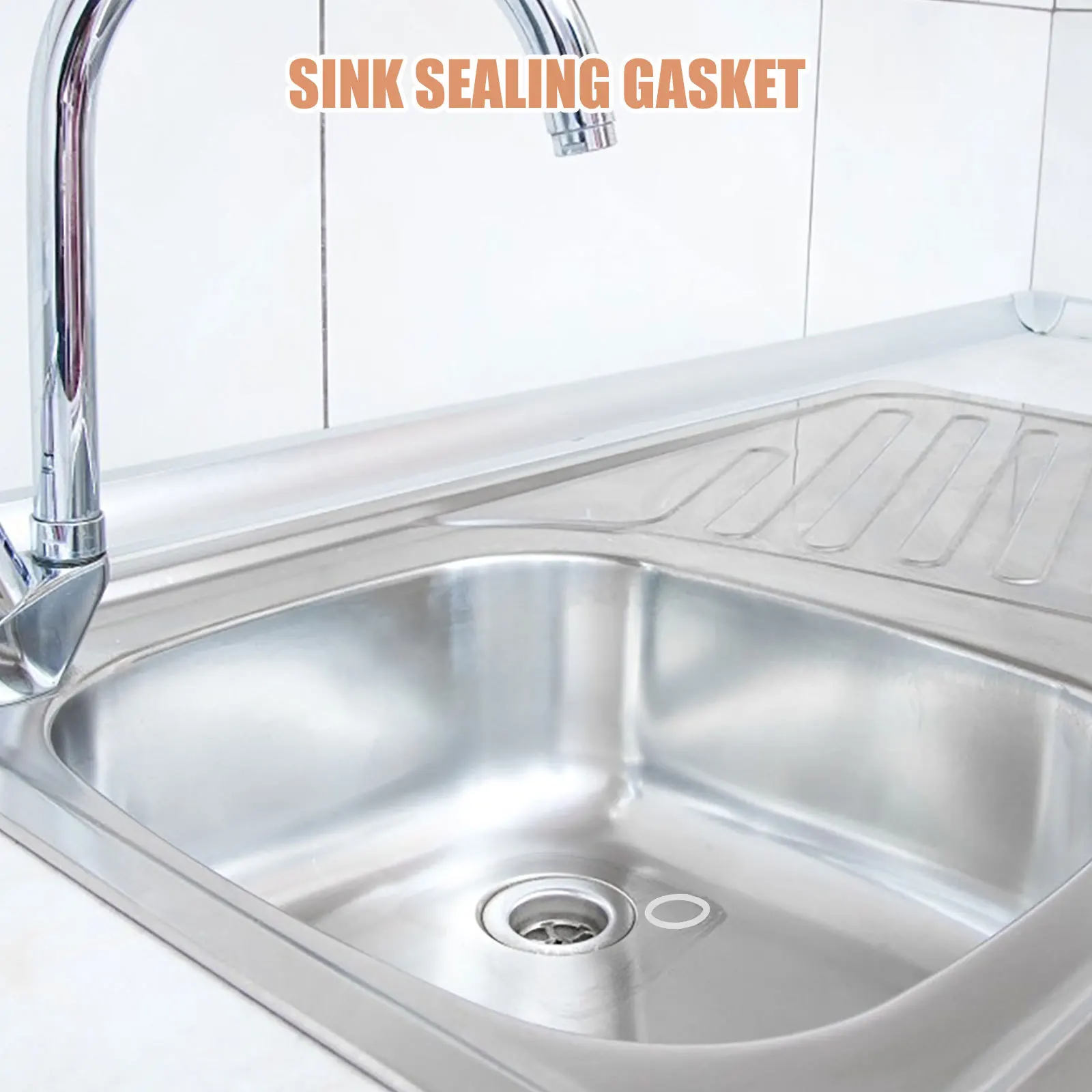 

10Pcs Silicone Bathtub Stopper Gasket Universal Fit Leakproof Bathroom Drain Seal Ring Washer for Plumbing Sink Sealing Washers