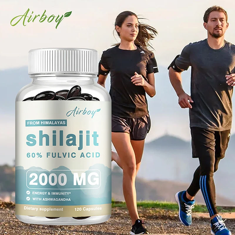 

Shilajit Capsules - Rich Trace Minerals & 60% Fulvic Acid - for Improve Endurance Focus, Memory and Immune HealthSupplements