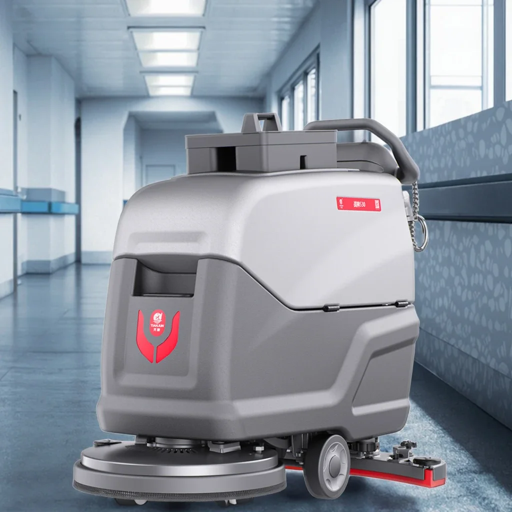 

Новая коммерческая поломоечная машина CleanHorse ARES530 2026 года для уборки керамической плитки в спортзалах, 24В 85Ач, 510мм