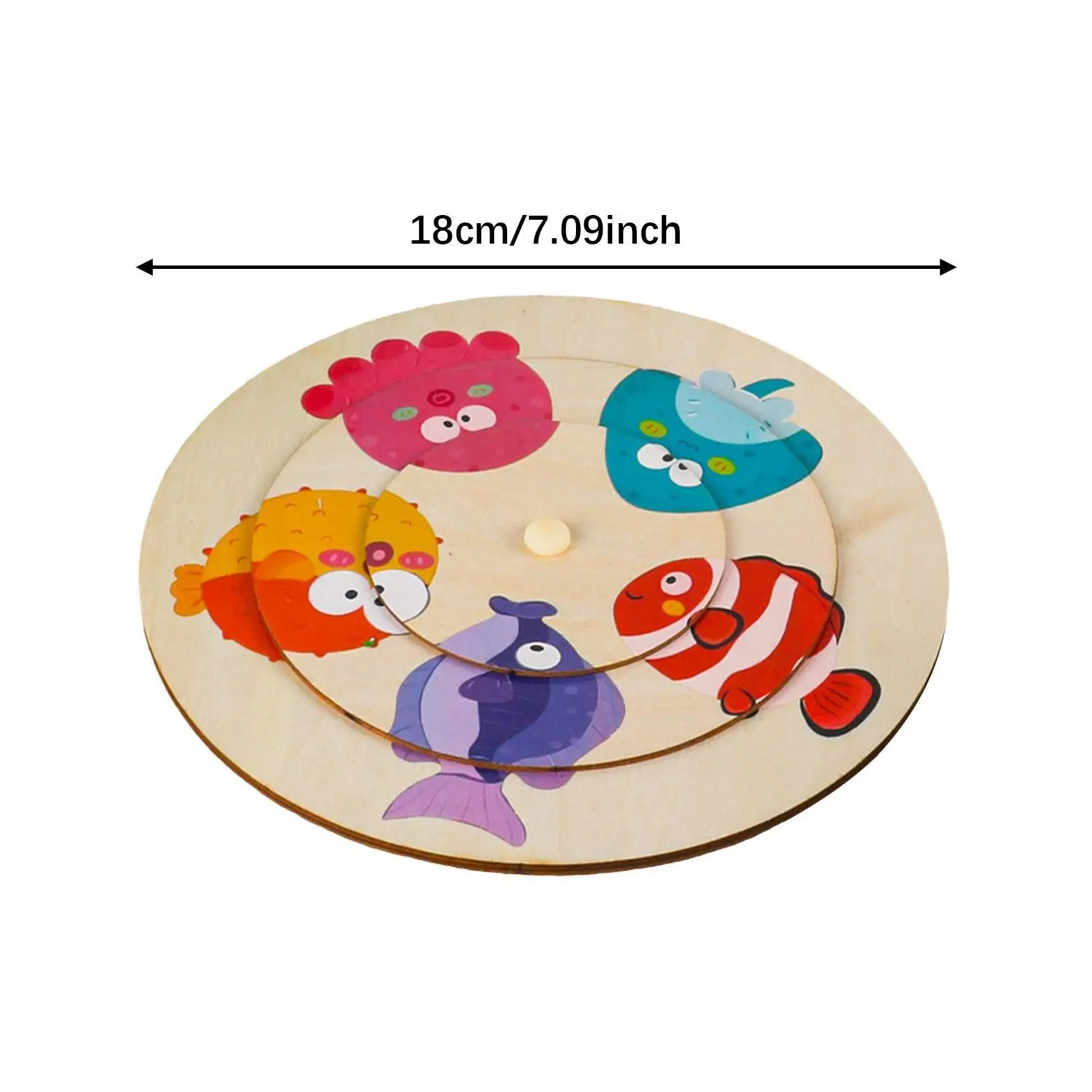 لعبة ألغاز خشبية متطابقة تعلم الألوان للأطفال الأولاد والبنات من عمر 2 إلى 5 سنوات #6