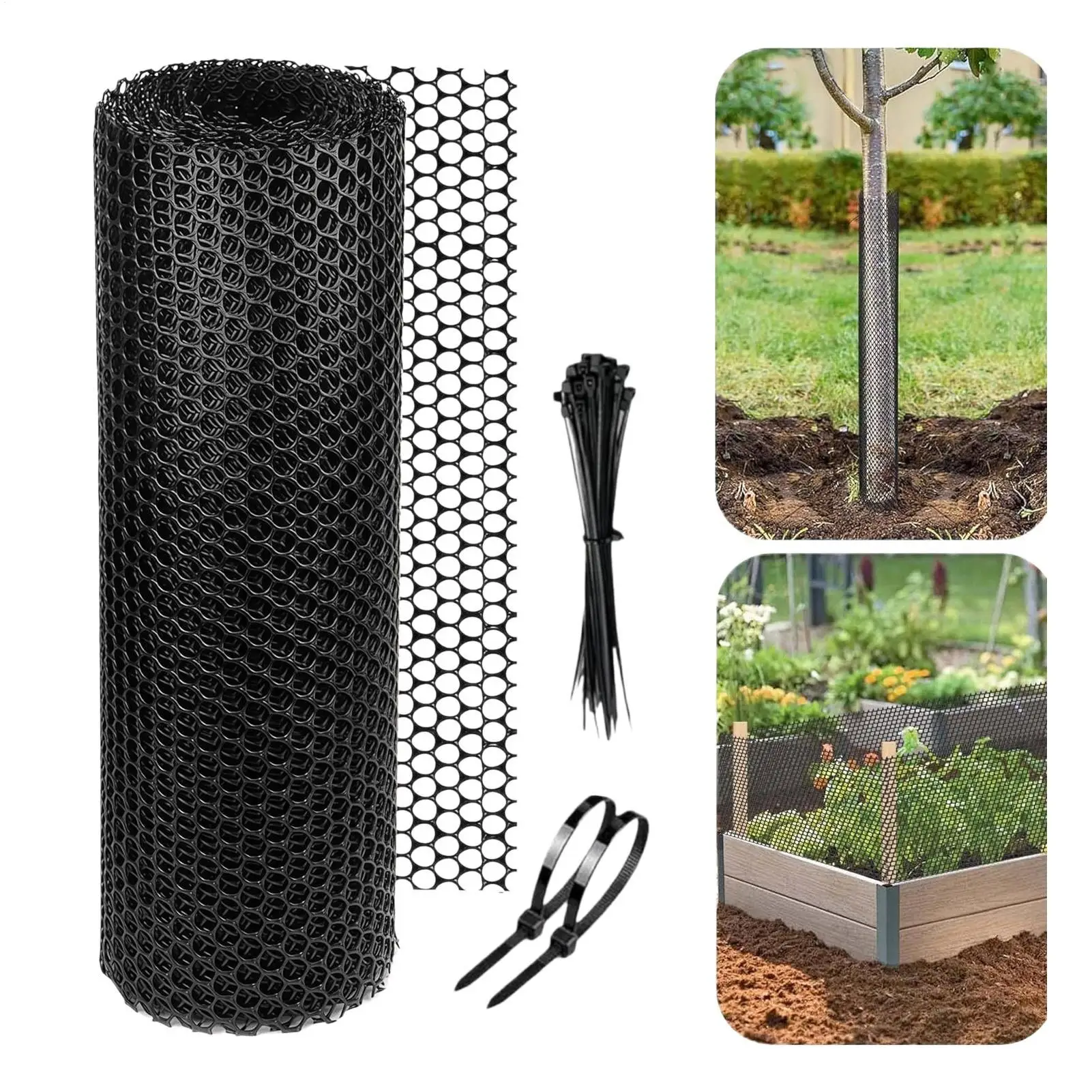 

Outdoor Plant Protection Barrier Chicken Fence Mesh Garden Fence Roll For Garden Deck Patio Porch Yard Lawn Farm Chicken Cat Dog