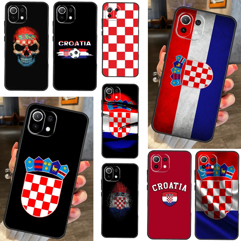 Croatia Flag Case For POCO F5 X3 X5 Pro F4 X4 GT F3 M5s M5 Cover For Xiaomi 13 Lite 12 11 11T 12T Pro