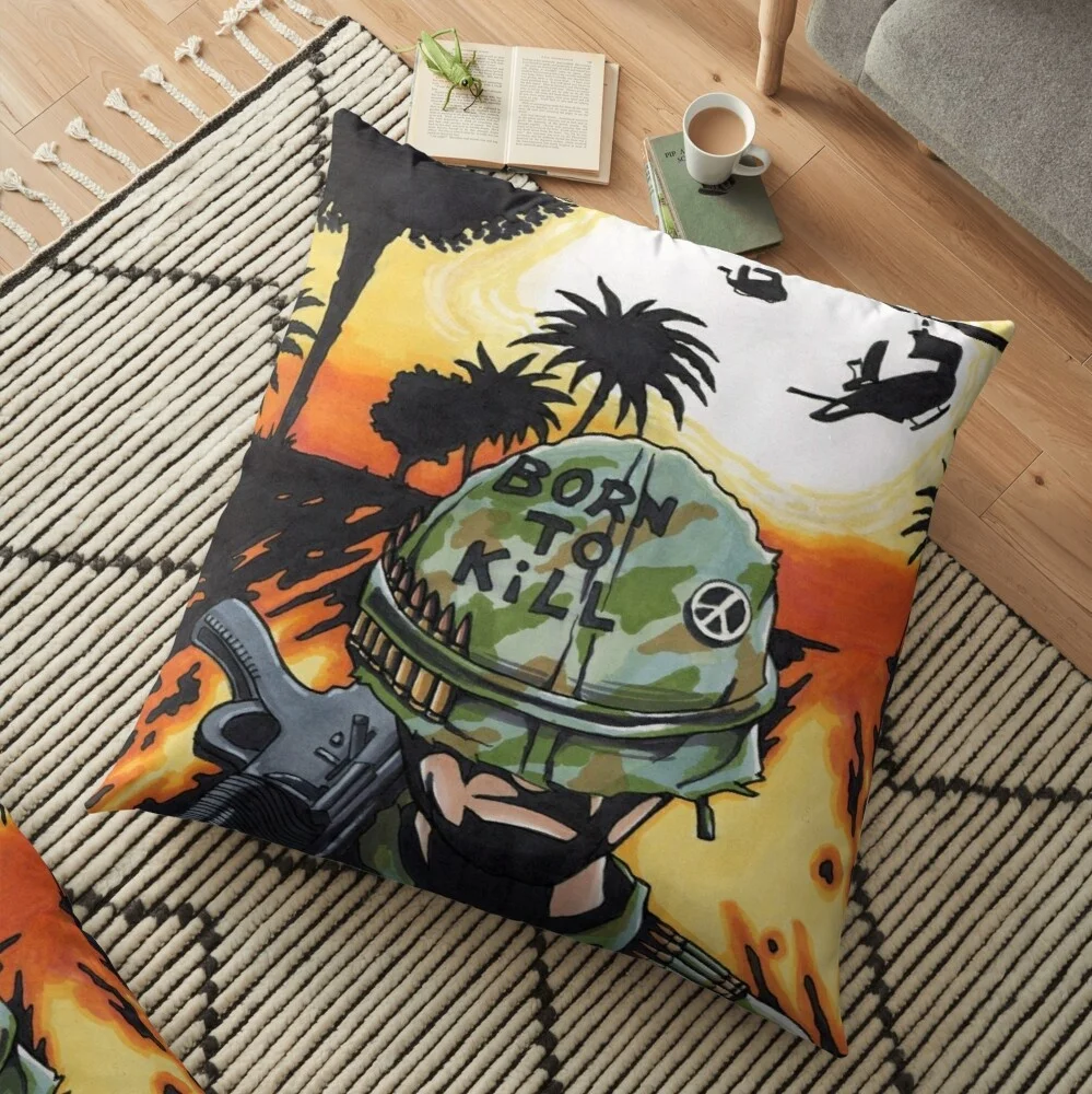 Full Metal Jacket Pillow Sofa Car Bed Sofa Pillow Case Bedroom Decoration Cushion Cover