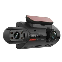 Dual Lens Dash Cam Car DVR Front and Inside Camera Video Driving Recorder Parking Monitor Night Vision G-Sensor 1080P