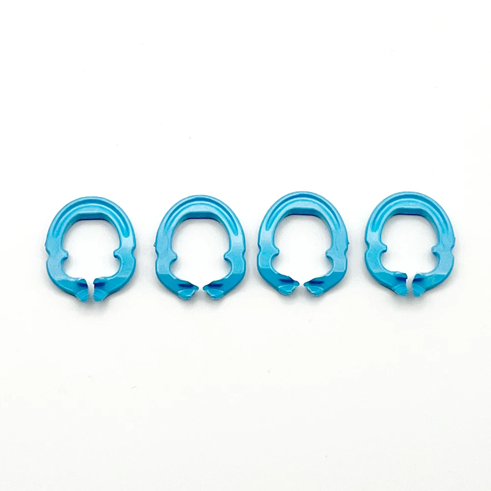 AG 4PCS Dental Resin Clamping Ring Separator Ring Sectional Contoured Metal Matrices Holder Matrix Fixed Clamp Autoclavable