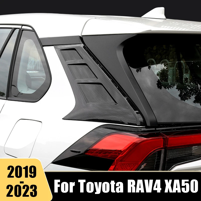 

Car Accessories For Toyota RAV4 2019-2021 2022 2023 RAV 4 XA50 Hybrid ABS Exterior Windshield C-Pillar Molding Strip Cover Trim