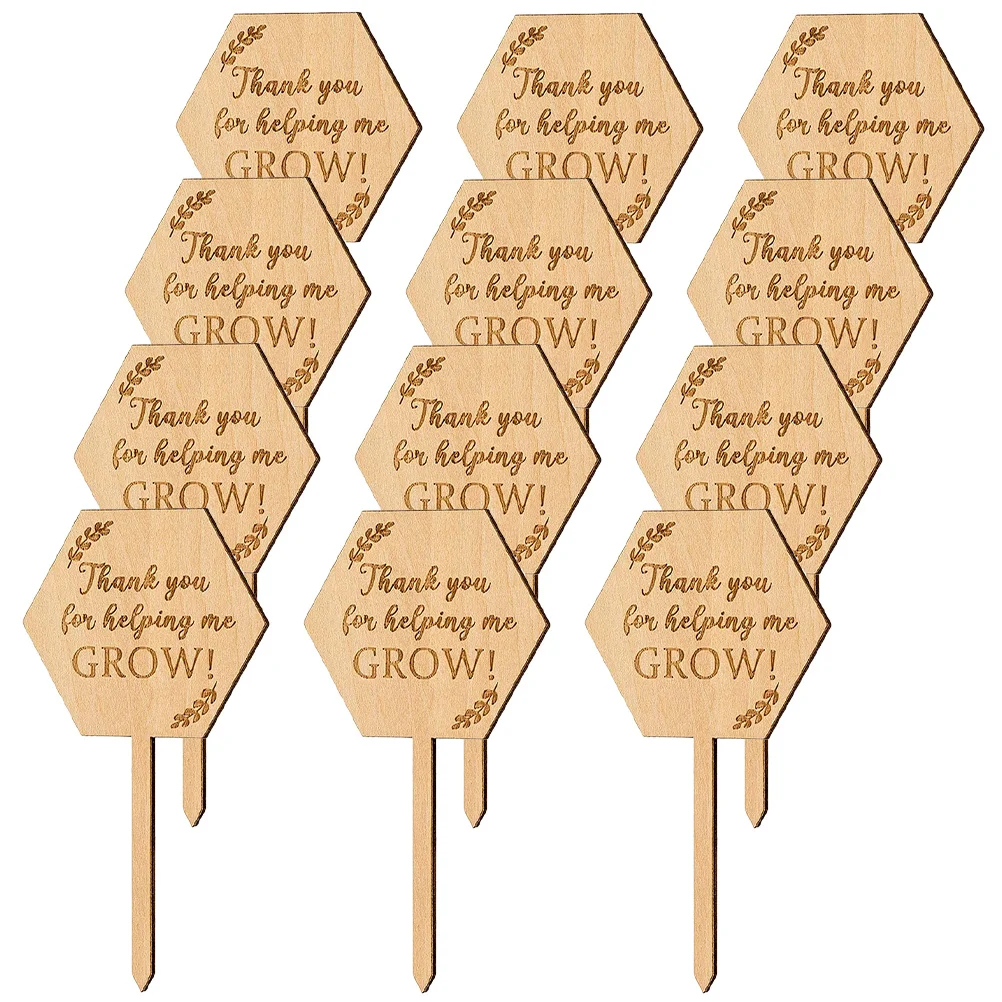 

20Pcs Plant Markers Wooden Garden Labels for Landscape Nurseries Flower Beds Indoor Outdoor Plant Identification