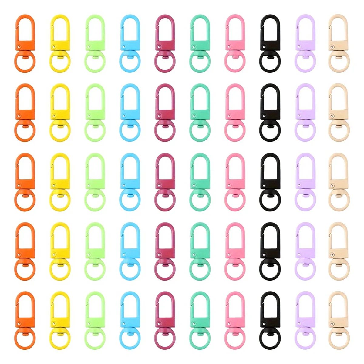 

Colorful Snap Lobster Clasp Hooks Keychain Findings for DIY Key Chain Necklace Bracelet Supplies