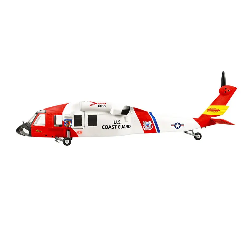 Flywing 470 Level Black Hawk Real Machine Sechs-Kanal-Simulation Fernbedienung Modell Hubschrauber Shell Zubehör Anorganisches Cor