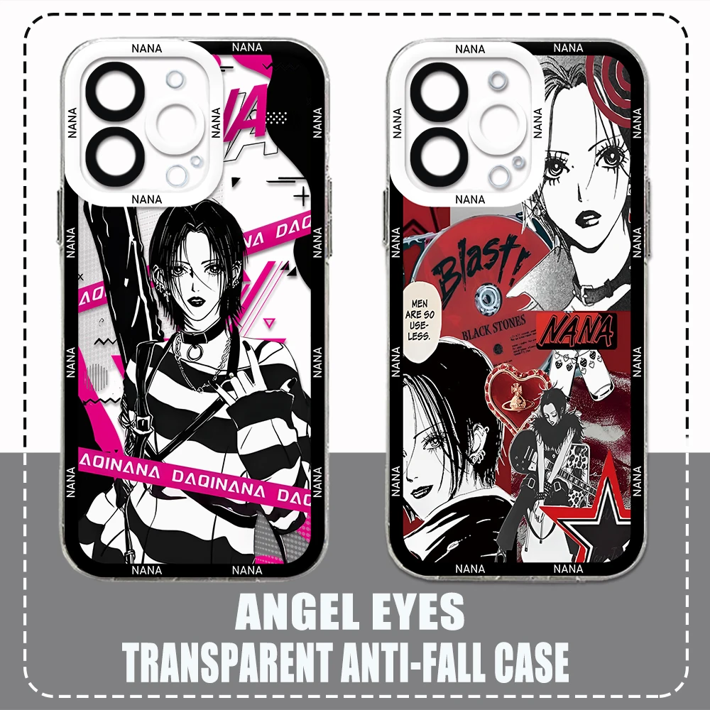 Fashion Oosaki N-Nana Phone Case for Samsung S24 S23 S22 S21 S20 S10 FE Note20 Note10 Plus Ultra Lite 5G Clear Soft TPU Cover