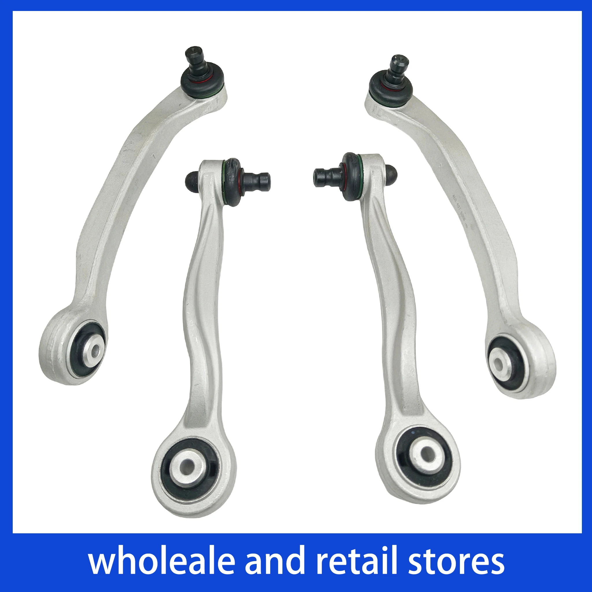 Upper Set Of 4 Suspension Control Arms 4E0407505E 4E0407506E 4E0407509E 4E0407510E 80D407515C For Audi A6 Quattro/S6 VW Phaeton