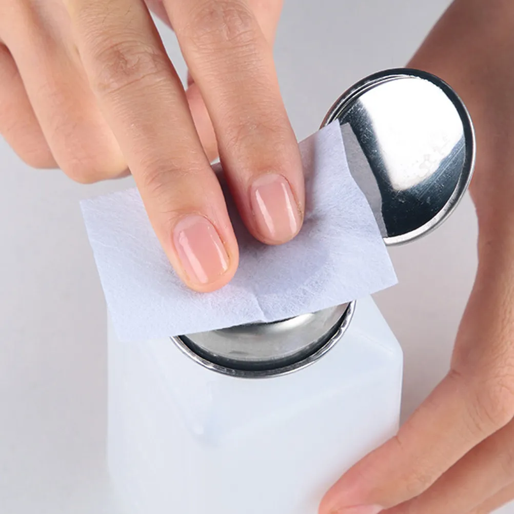 Bouteille distributrice de dissolvant pour vernis à ongles, 3 pièces, avec bouchon à pression verrouillable, conteneur à pompe anti-fuite pour utilisation en déplacement, sous-emballage