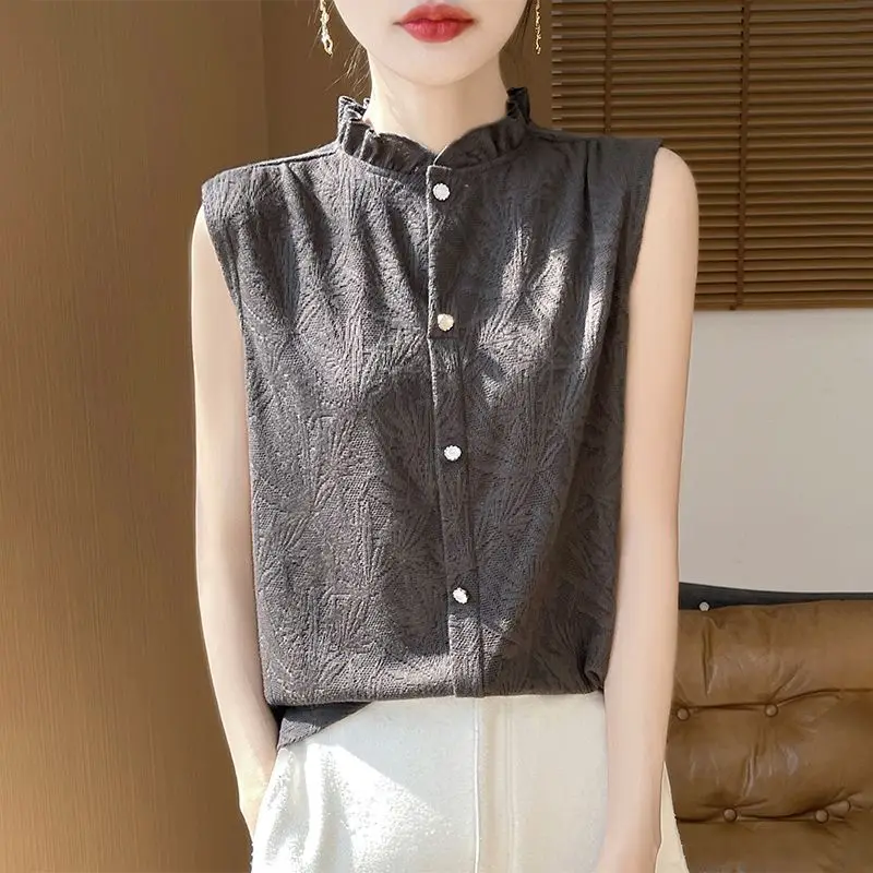 100 Authentic Women's Mulberry Silk Ladies Waistcoat French Sleeveless Shirt Pullover Coat 2027 New Female Vest Bottoming Jacket