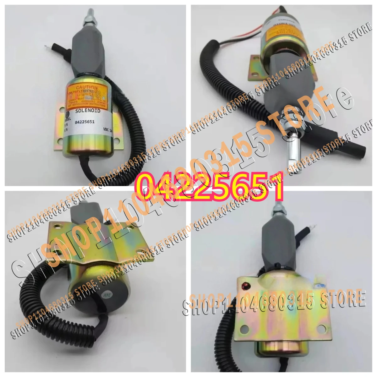 

Высококачественный электромагнитный клапан остановки экскаватора 24В 0422-5651 для двигателя Deutz BF6M1015C, запчасть 04225651