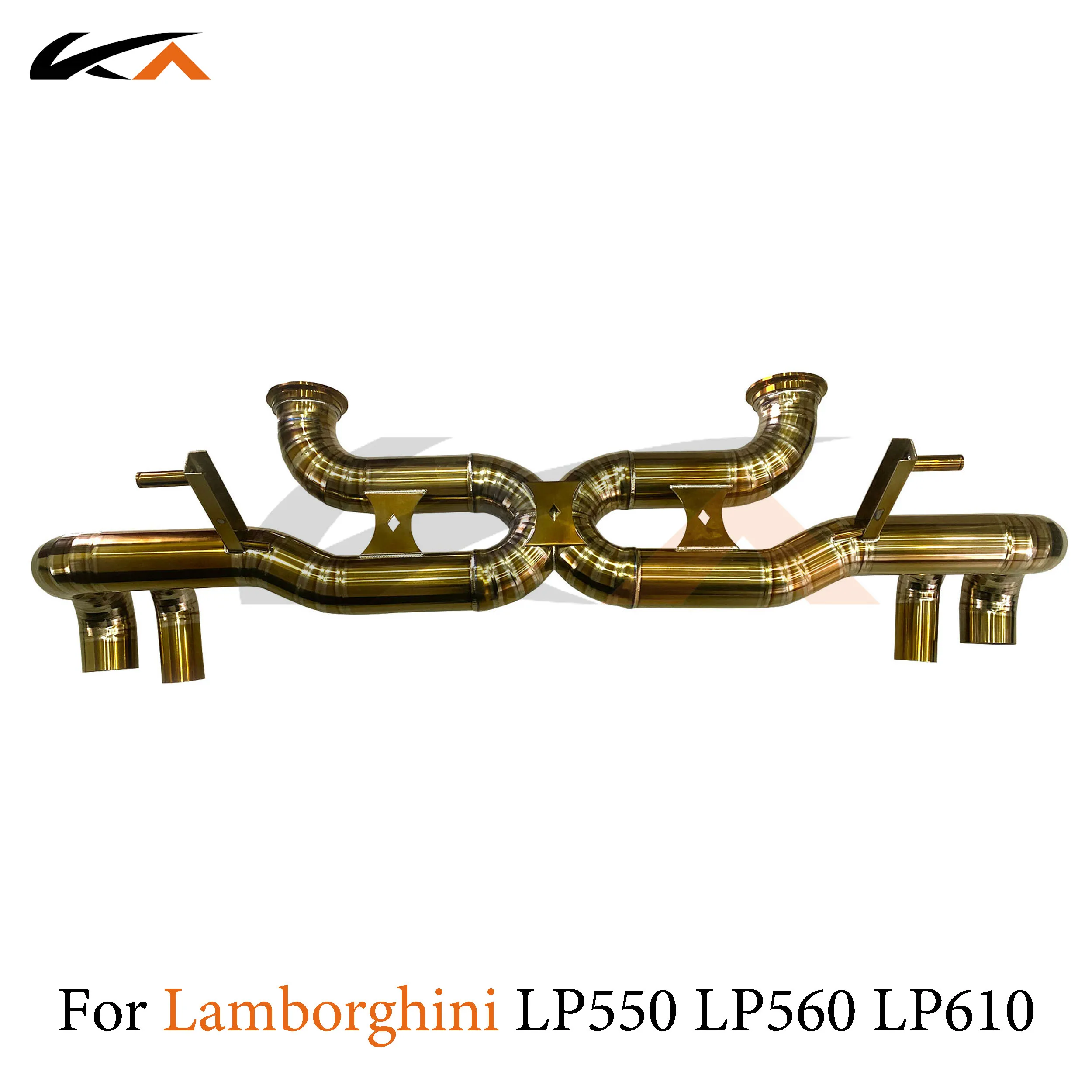 

KA Tuning exhaust system titanium alloy catback for Lamborghini LP550 LP560 LP610 rear section performance parts straight pipe