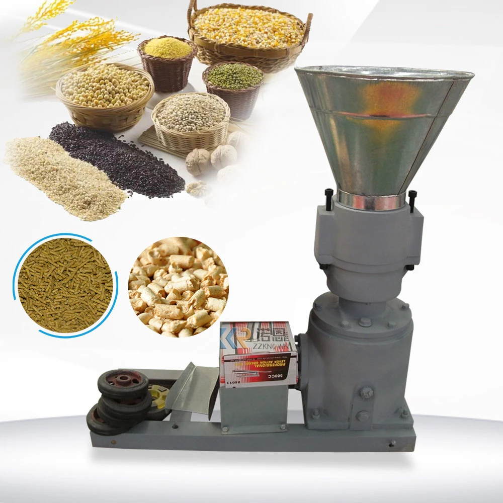 Small Farming Pellet Animal Poultry Feeds Making Machine Rabbit Chicken Duck Fish Feed Maker Processing Equipment