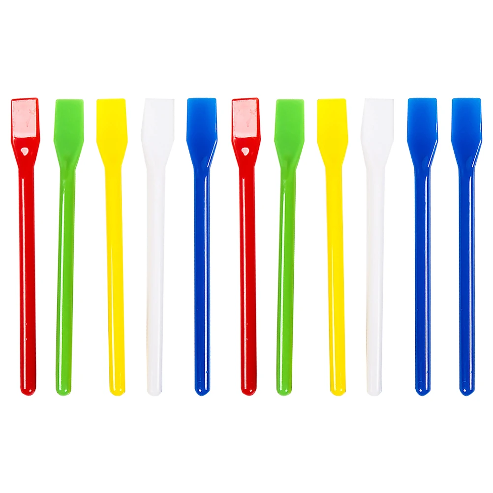 20 Pcs Paint Drawing Stir Bar Stirring Stick The Face Sticks for Mixing Plastic