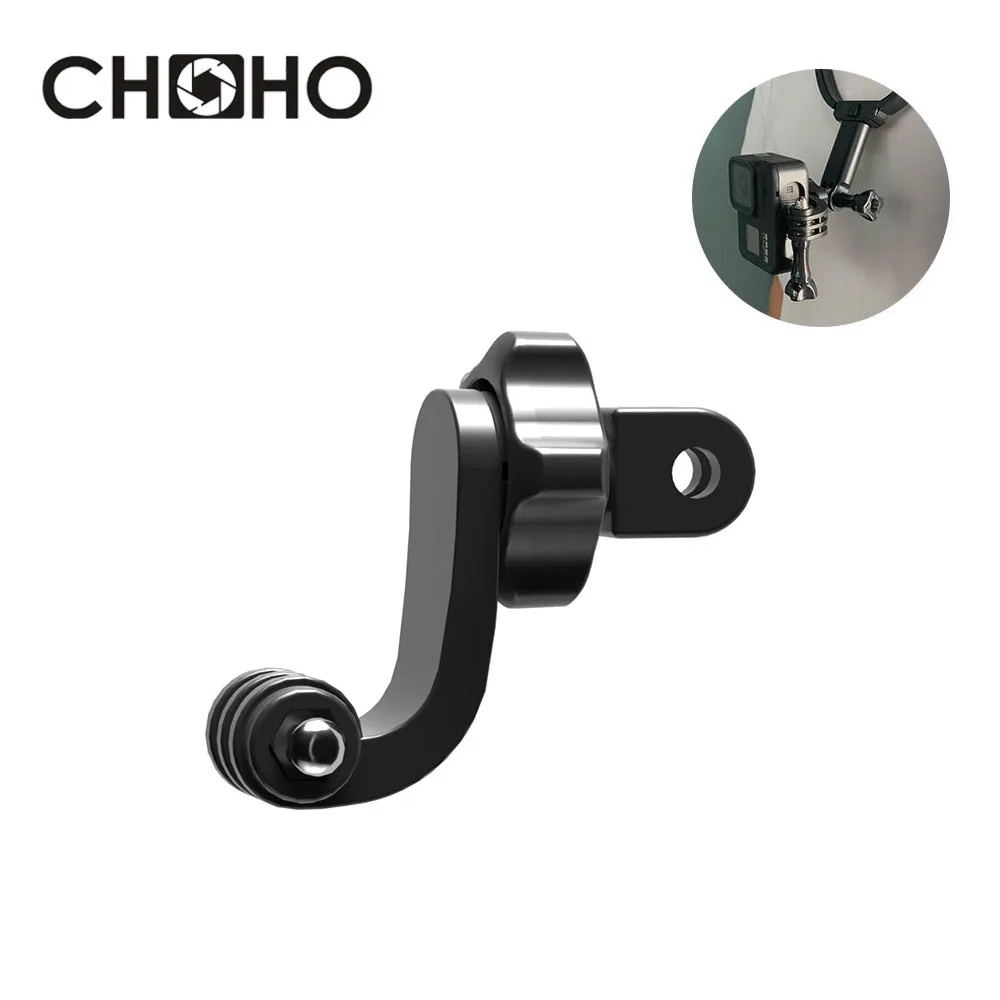 For GoPro 13 Accessories 360° Vertical Bracket Adapter 90-degree conversion Motorcycle Helmet Chin Mount Holder For DJI Insta360