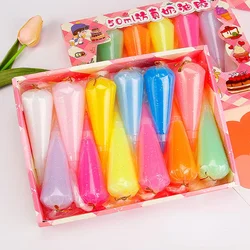 12pcs/set Pearlescent Crystal Simulated Cream Glue Children's DIY Phone Case Puzzle Toy Handmade Hairpin Jewelry Accessory