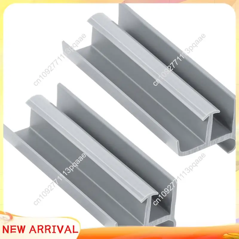 N84R Sliding Shower Door Bottom Track Guide 2 Pack 1-3/8