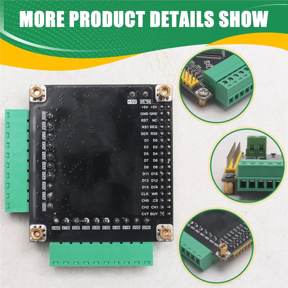 

AD7616 Module 16 Channel 16 Bit High-Speed ADC Synchronous Data Acquisition Module 1MSPS Sampling Rate FPGA