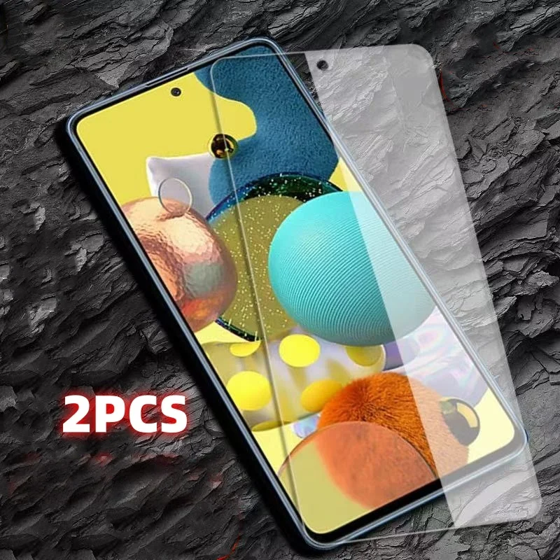 

2 шт. защитная пленка из закаленного стекла для телефона Samsung Galaxy A71 A51 A31, полное покрытие, защита от царапин, без пузырьков, легко устанавливается
