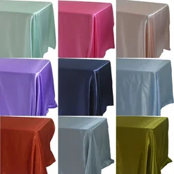145x180cm Rectangle Satin Tablecloth Overlays Wedding Mariage Party Decoration Restaurant Dining/Coffee Christmas Table Cloth