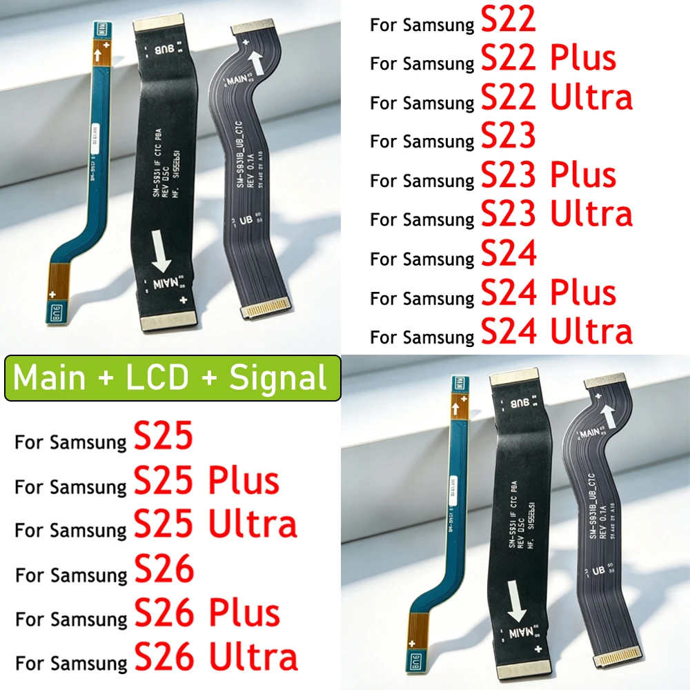 New Main Board Mainboard LCD WiFi Signal Antenna Connector Board Flex Cable For Samsung S22 S23 S24 S25 S26 Plus Ultra 4G 5G