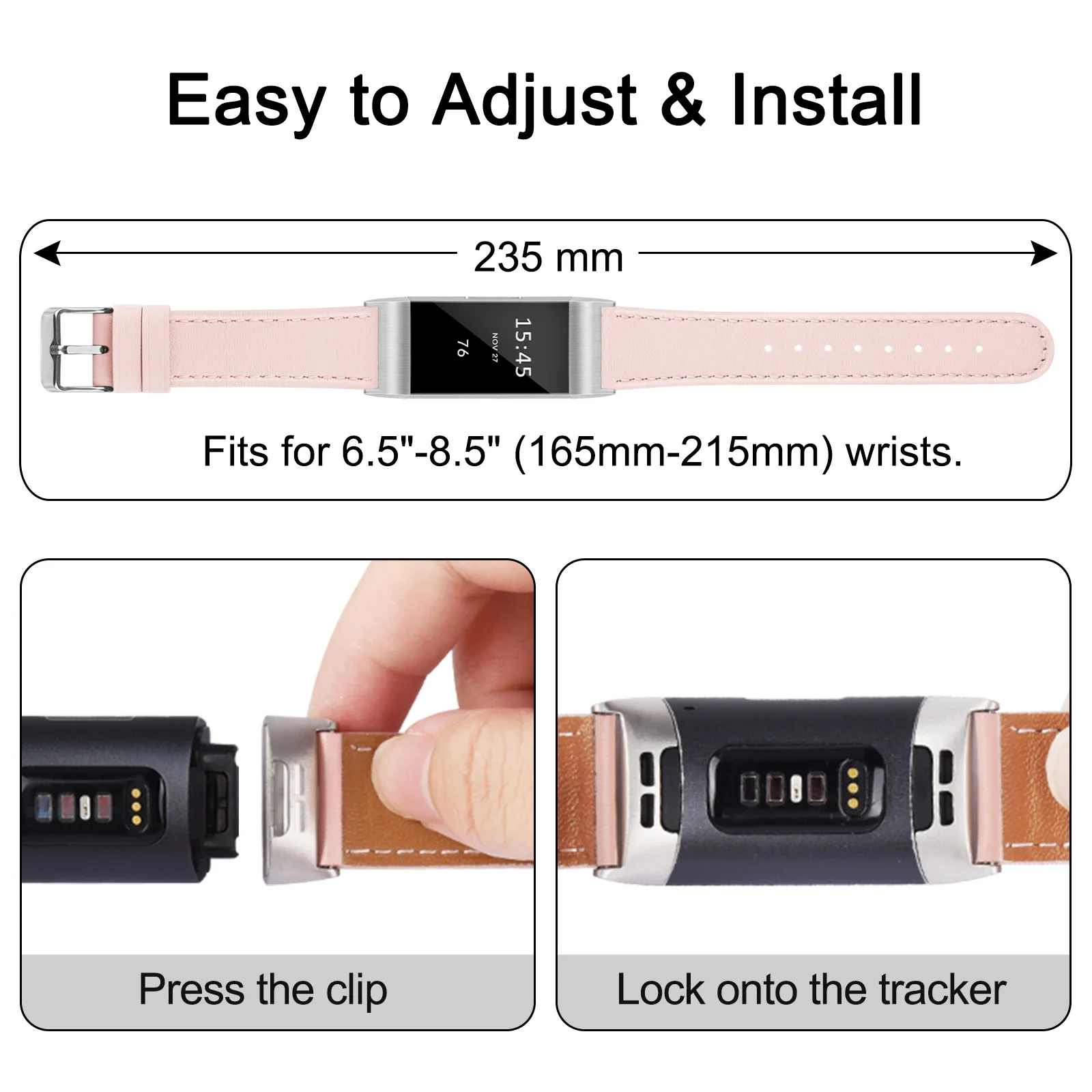 Genuine Leather Band For Fitbit Charge 2/Charge 3/Charge 4/Charge 3 SE Strap Bracelet Watchband For Fitbit Charge 4 3 SE Band