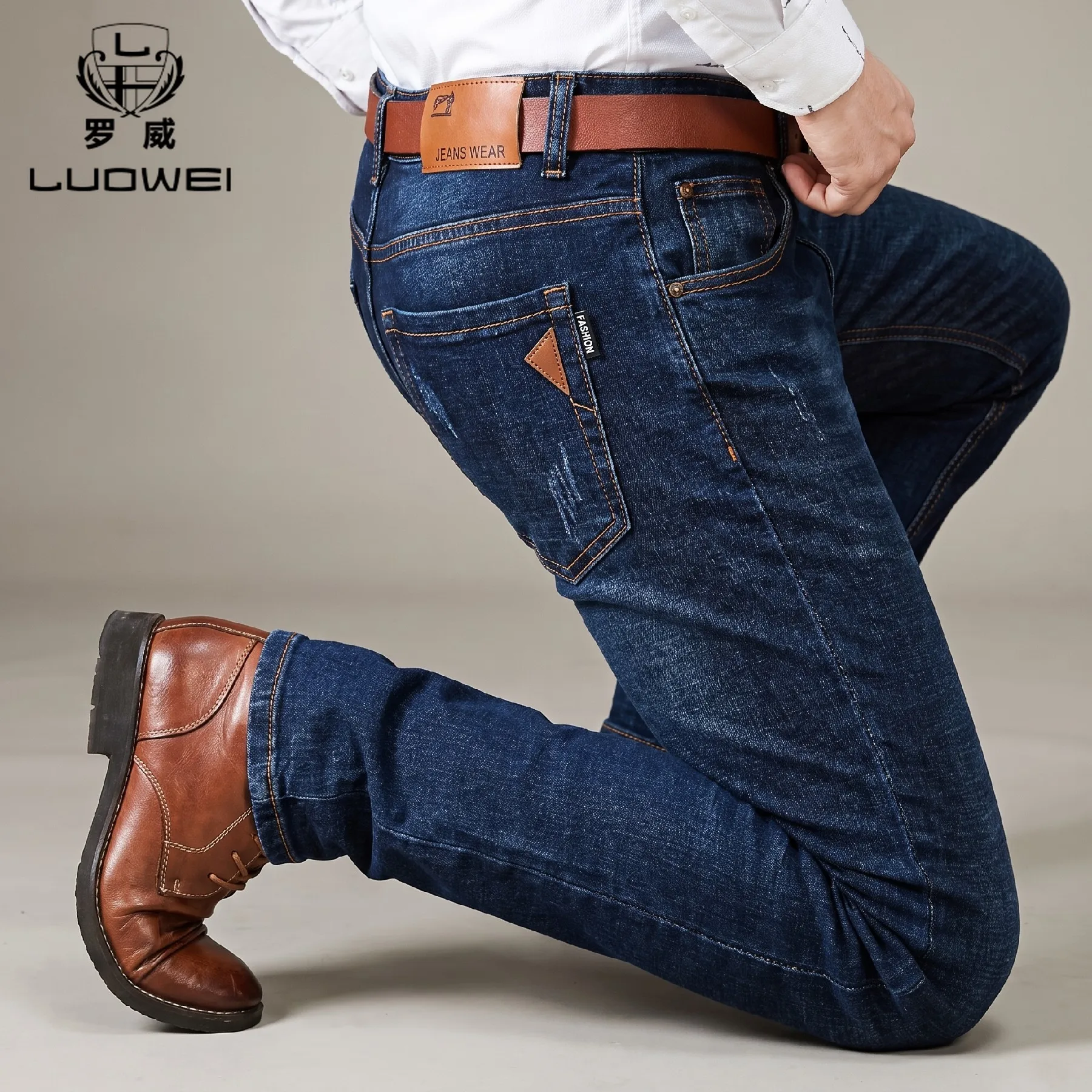2026 New Business Men's Jeans Casual Comfortable Straight Stretch Fashion Male Classic Premium Baggy Denim Trousers Cargo  Jeans