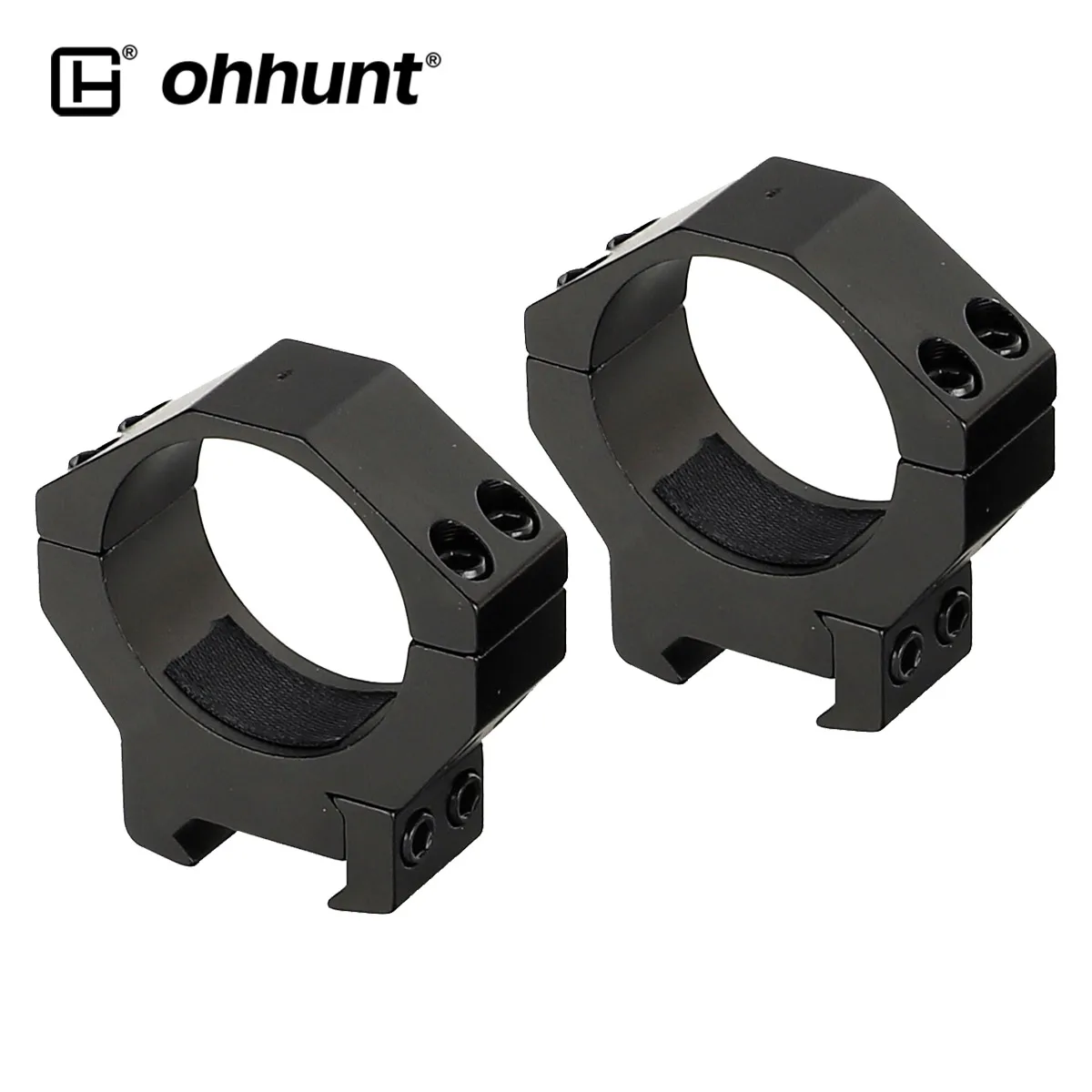 

ohhunt 34mm Diameter 2PCs Medium High Profile Standard 20mm Weaver Scope Rings Hunting Sport Mounts