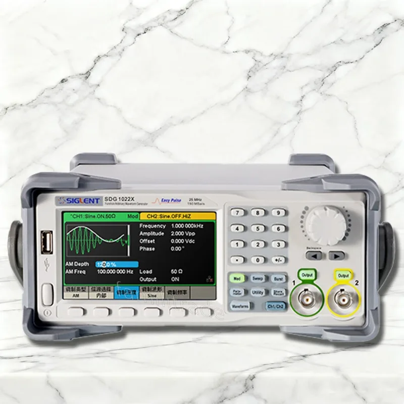 1 unidad Nueva SIGLENT SDG1022X SDG1032X SDG1062X en stock, generador de forma de onda arbitraria de 2 canales y 14 bits, 25-60MHz, serie SDG1000X, caja original
