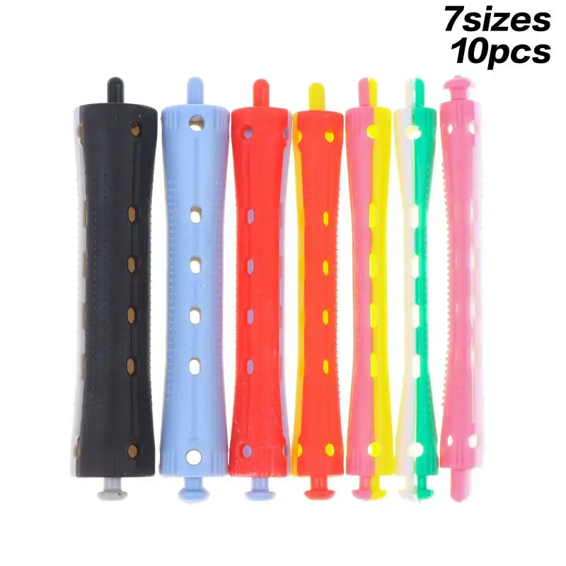 10Pcs No Heat Hair Rollers Heatless Hair Curler Soft Curling Rod Pull Core Lazy Curls Flexi Rods Wave Formers Hair Styling Tool