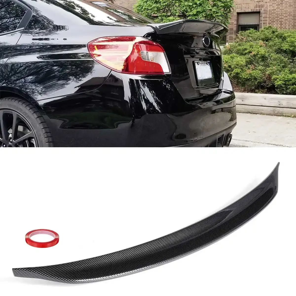 

VA1 VA2 Car Rear Trunk Spoiler Lip Boot Wing Lip FOR SUBARU WRX STI VA1 VA2 2015-2021 Rear Spoiler Wing Lip Extension