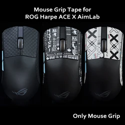 BTL Mouse Grip Tape Skate Lizard Skin Sticker For ROG Harpe ACE X AimLab Non Slip Suck Sweat Pre Cut Easy Instand Only Grips
