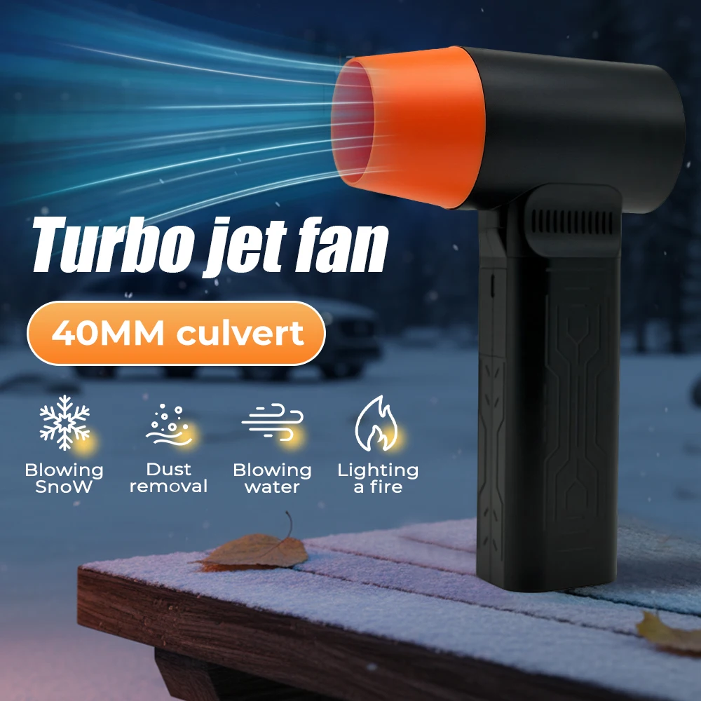 

Violent Fan 400000RPM Powerful Air Blower Type-C Charging Strong Winds 55m/s Brushless Motor Turbo Jet Blower ﻿Air gun 8000mah